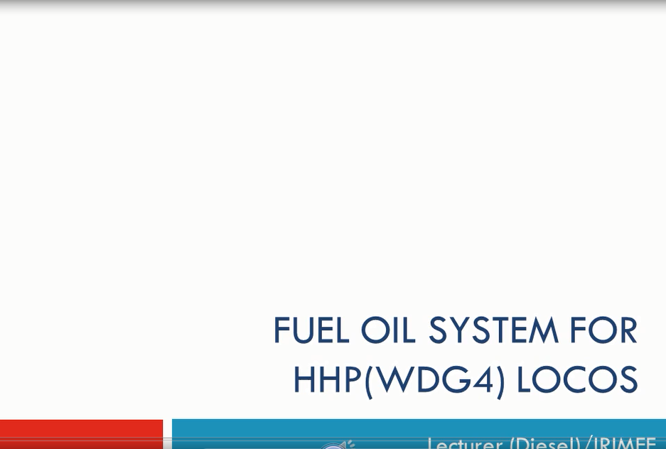 Fuel Oil  System of HHP loco