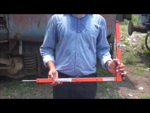 How to use a buffer projection gauge for ICF Coaches Indian Railways (Made by IRIMEE)