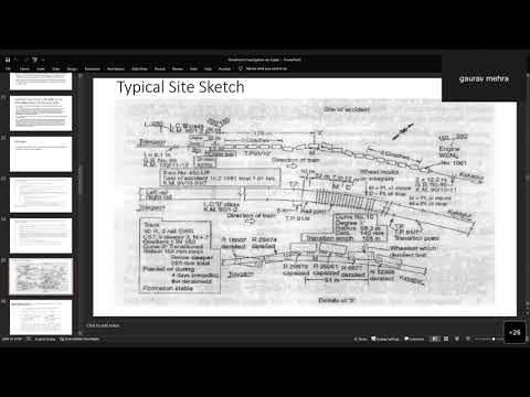 Railway Derailment Accident investigations